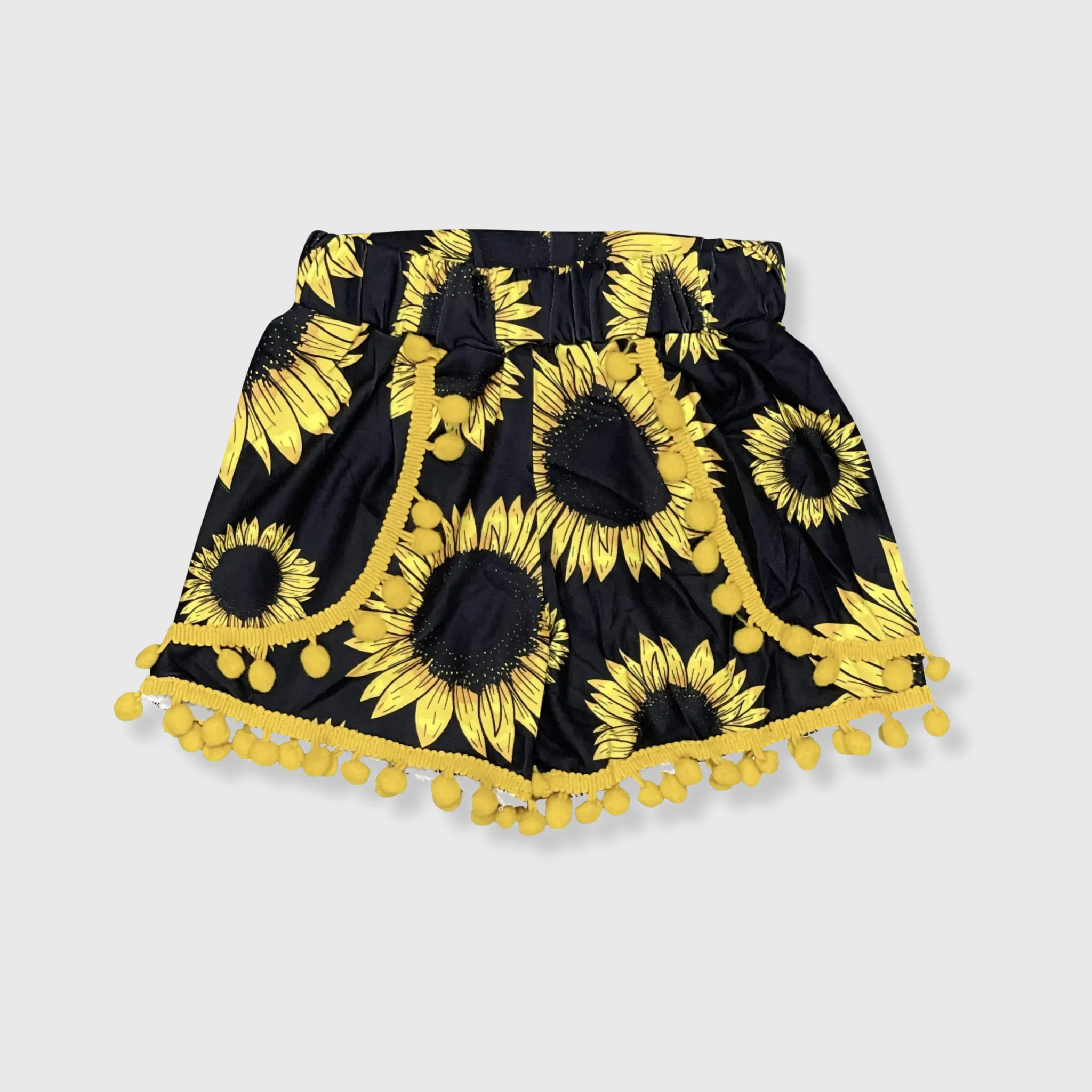 Sunflower Pom Pom Shorts Kids