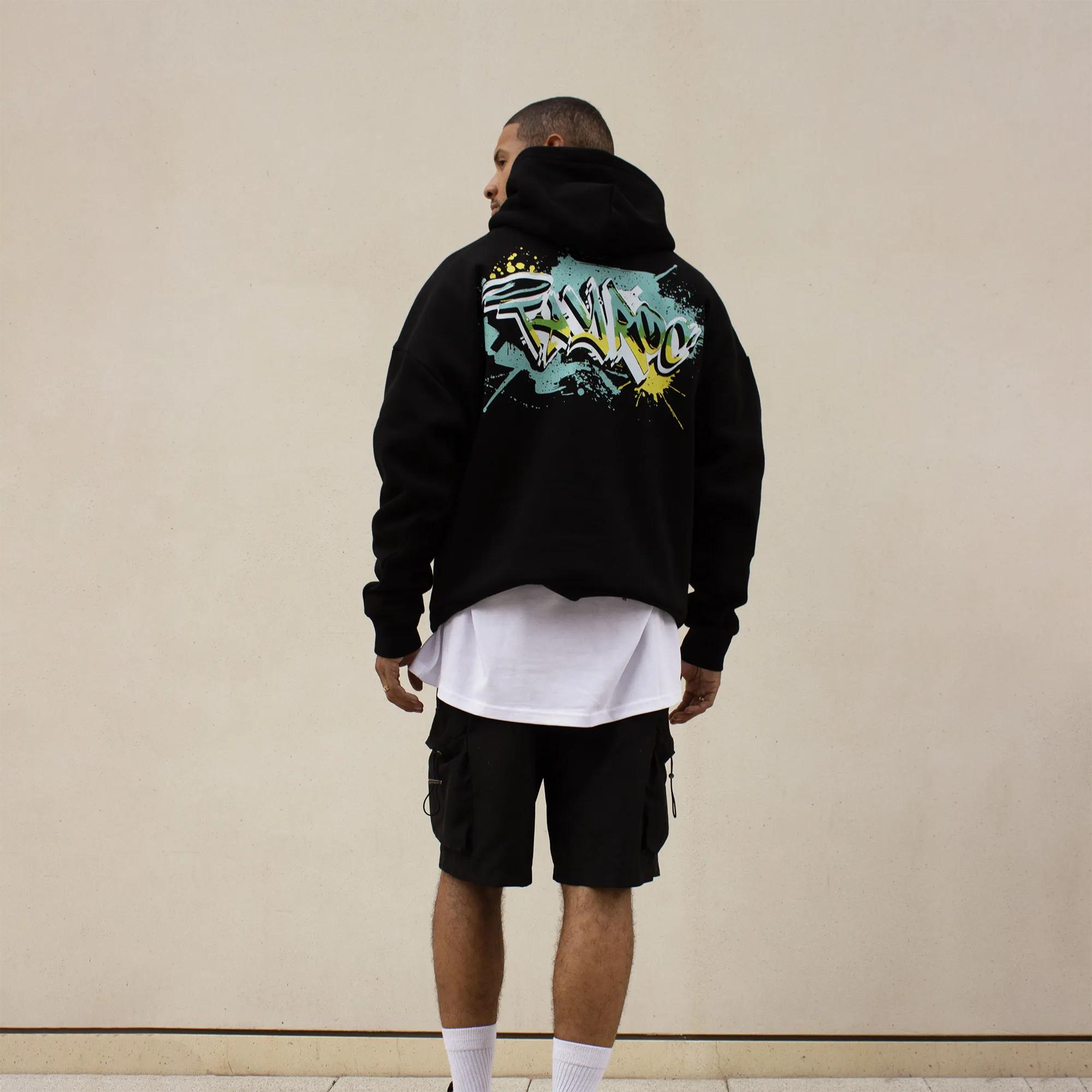 Tayroc Graffiti Hoodie Black