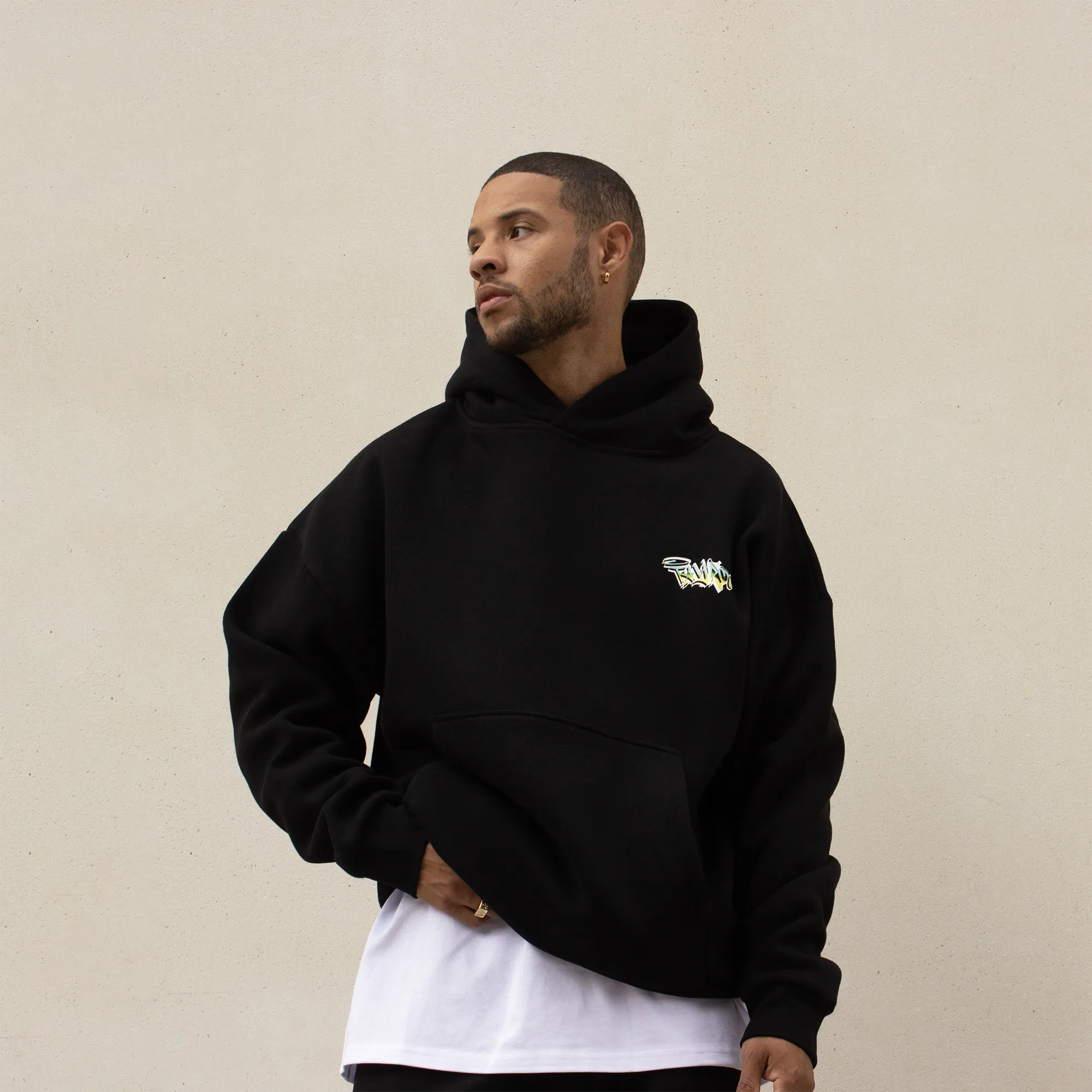 Tayroc Graffiti Hoodie Black