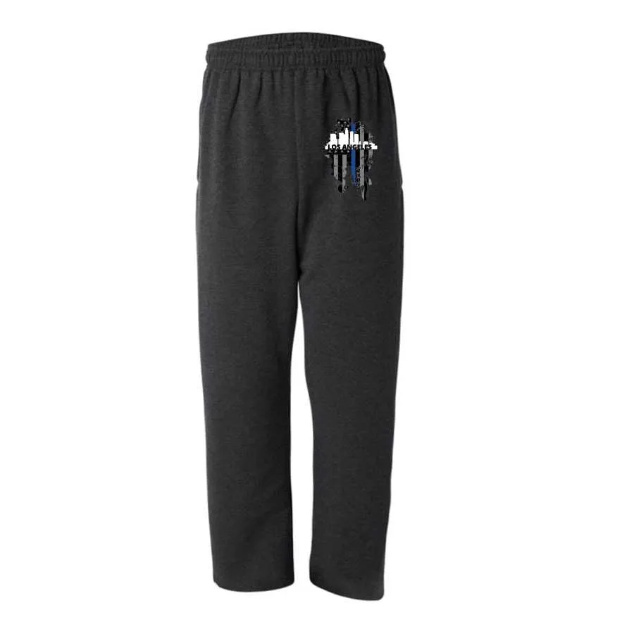 Thin Blue Line Los Angeles Skyline Sweatpants