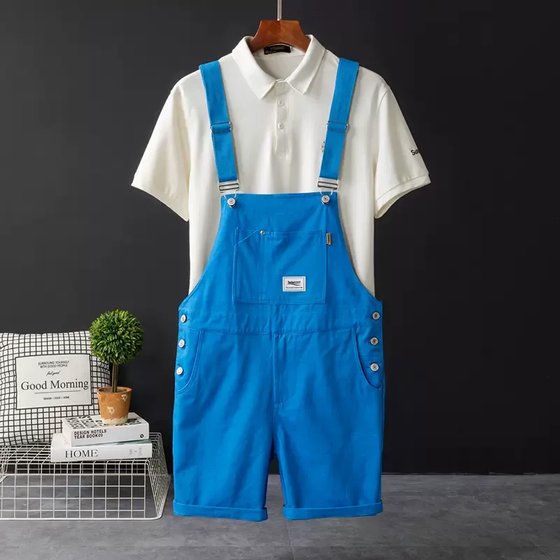 Unisex Look Lovers Overalls Matching Couple Clothes Shorts