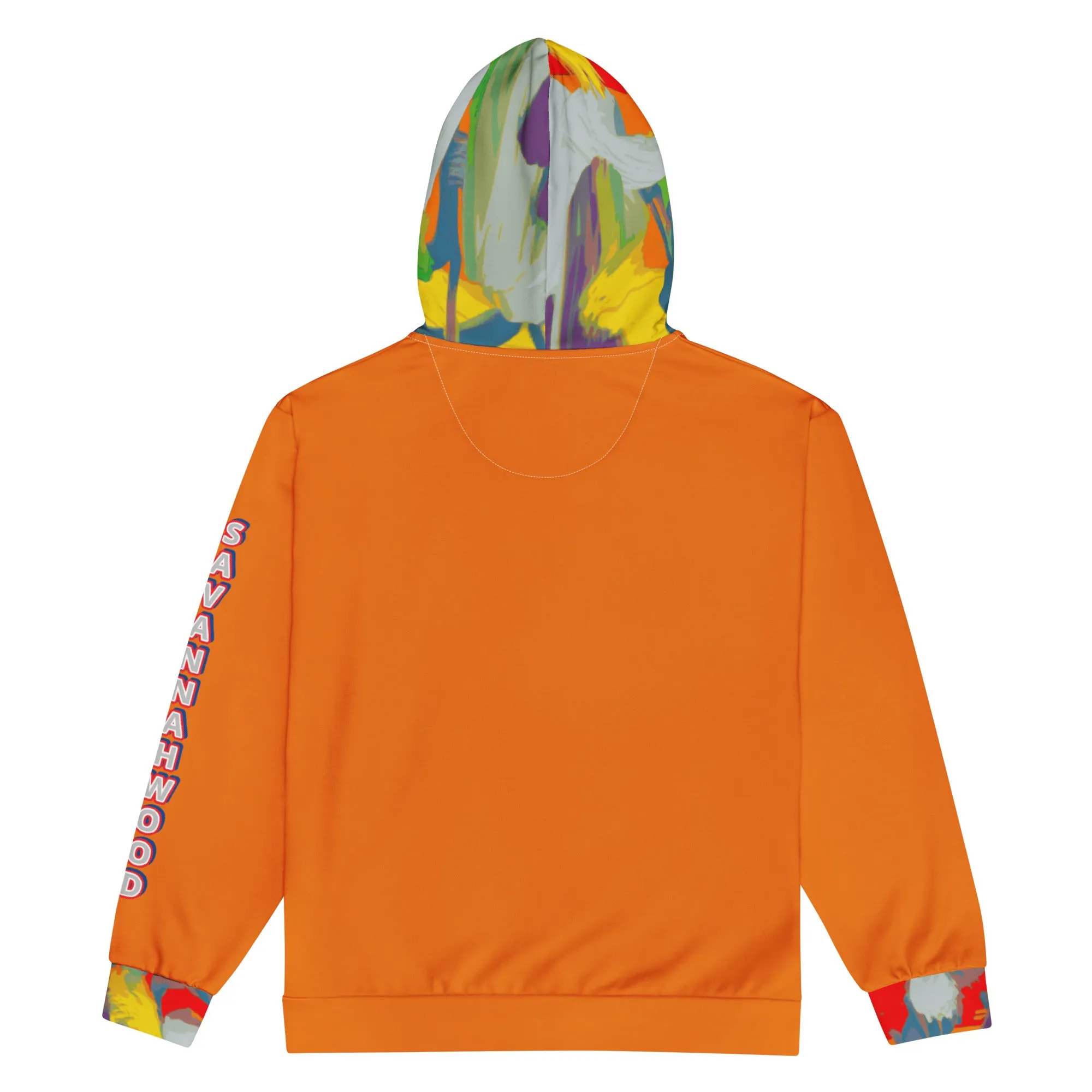 Unisex zip hoodie Graffiti/Mango