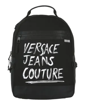 Versace Jeans Graffiti Logo Print Backpack