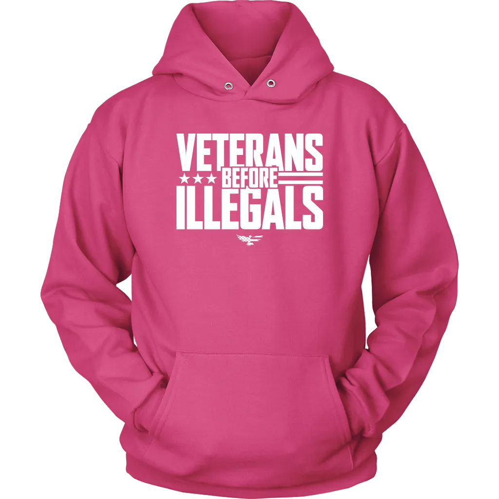 Veterans Before Illegals Unisex Hoodie