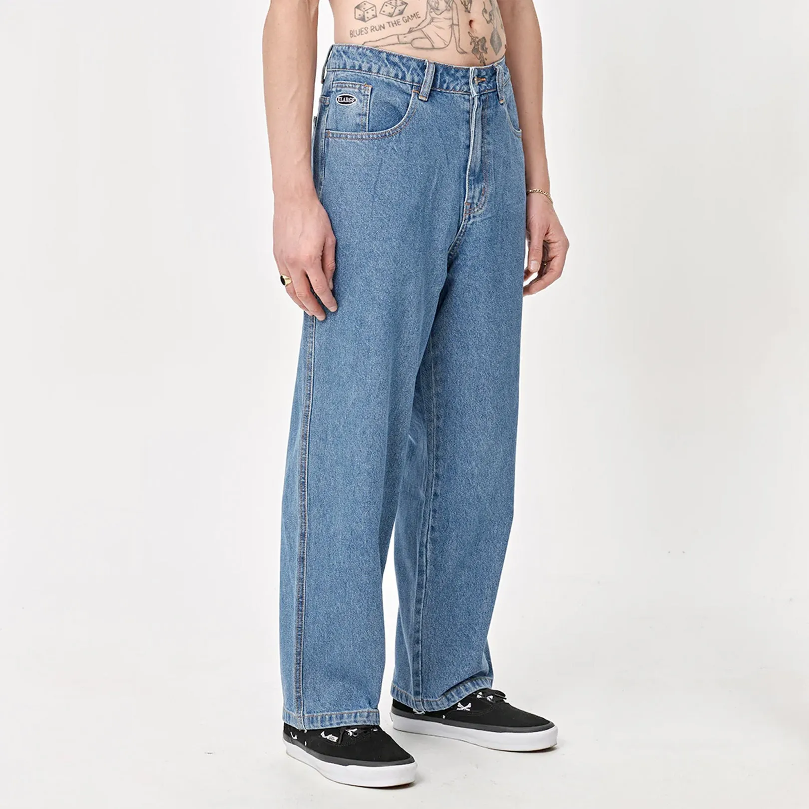 X-Large Bull Denim 91 Pant Mid Blue